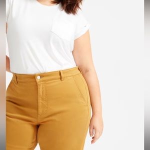 Everlane Straight Leg Crop Regular — Golden Brown
